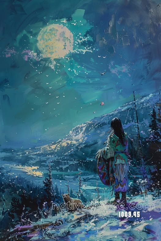 Moonlit Spirit Journey Canvas