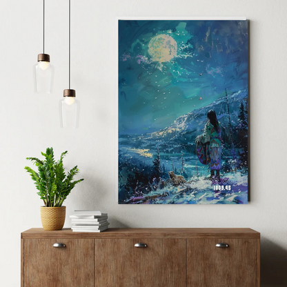 Moonlit Spirit Journey Canvas