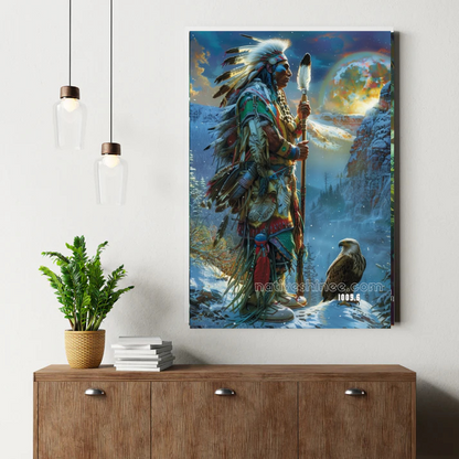 Sentinel of the Aurora Spire Canvas