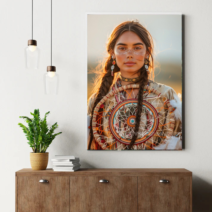 Guardian of Dreams at Sunset Canvas