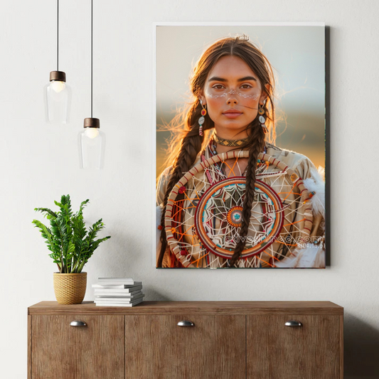 Guardian of Dreams at Sunset Canvas