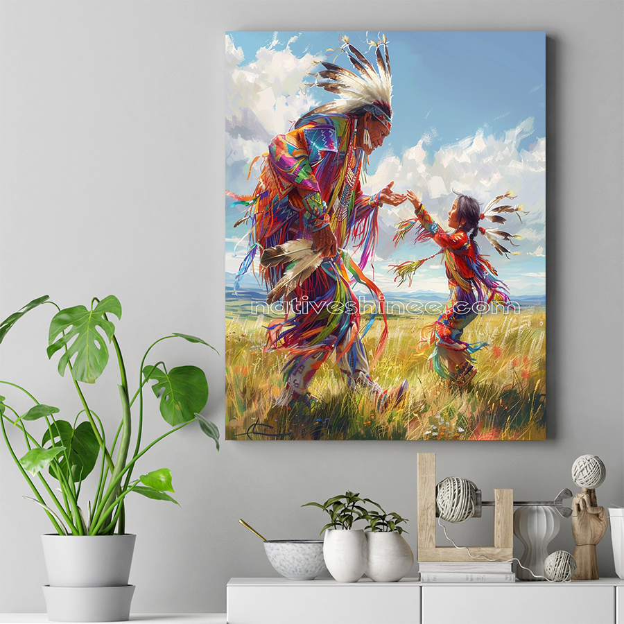 Dance of the Ancestors Native American Canvas