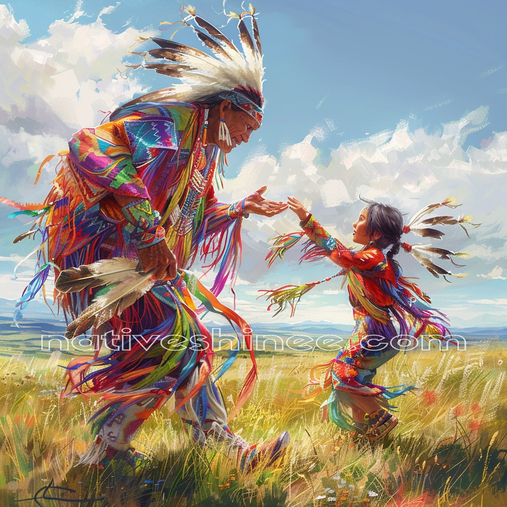 Dance of the Ancestors Native American Canvas