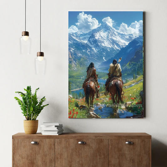 Live Lotus Prayer Canvas