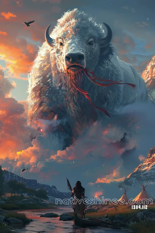 Spirit of the White Buffalo Canvas