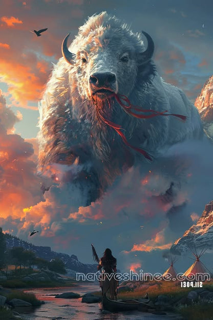 Spirit of the White Buffalo Canvas
