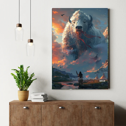 Spirit of the White Buffalo Canvas