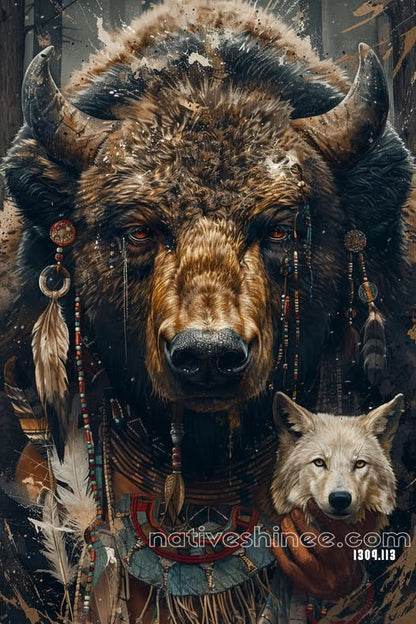 The Guardian of the Buffalo Spirit Canvas