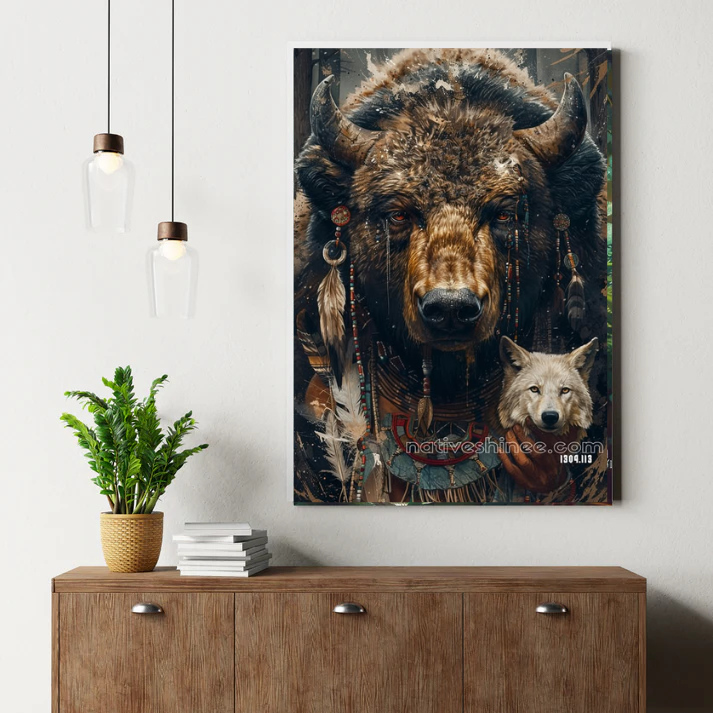 The Guardian of the Buffalo Spirit Canvas