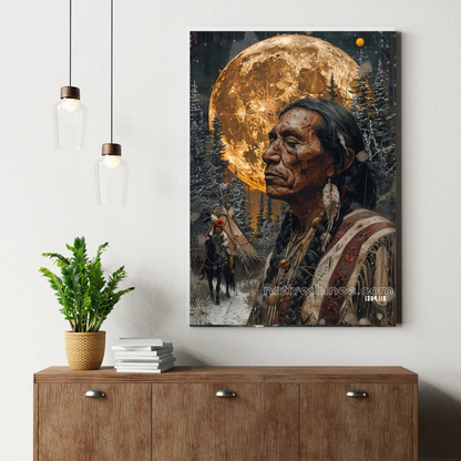 Spirit of the Golden Moon Canvas
