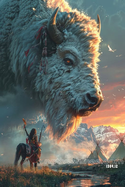 The Spirit of the Buffalo Canvas