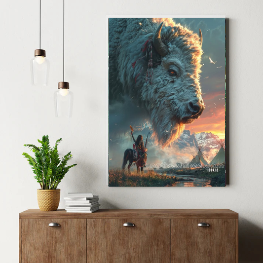 The Spirit of the Buffalo Canvas