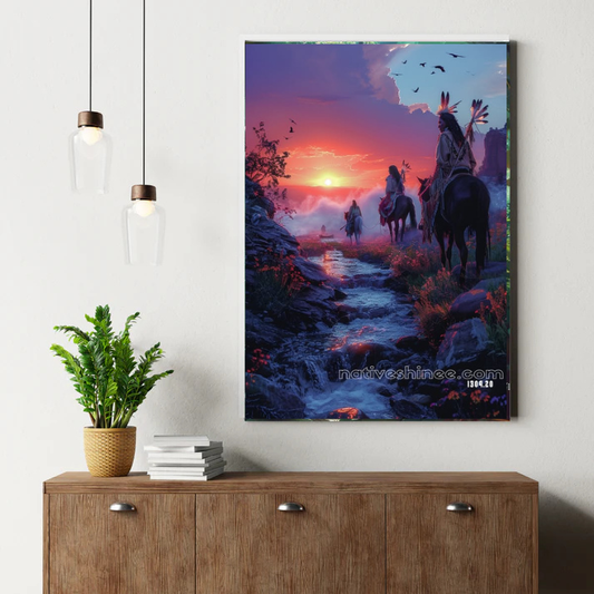 Trail of the Crimson Dawn Canvas