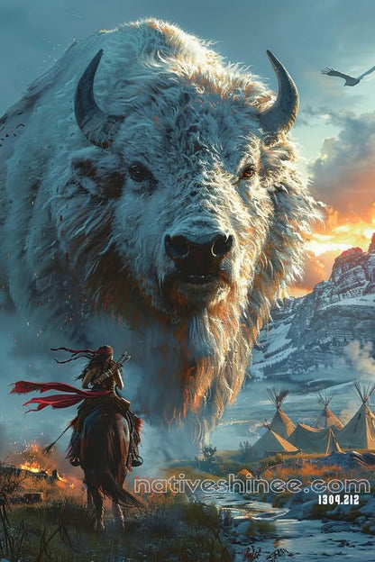 The White Buffalo Spirit Canvas