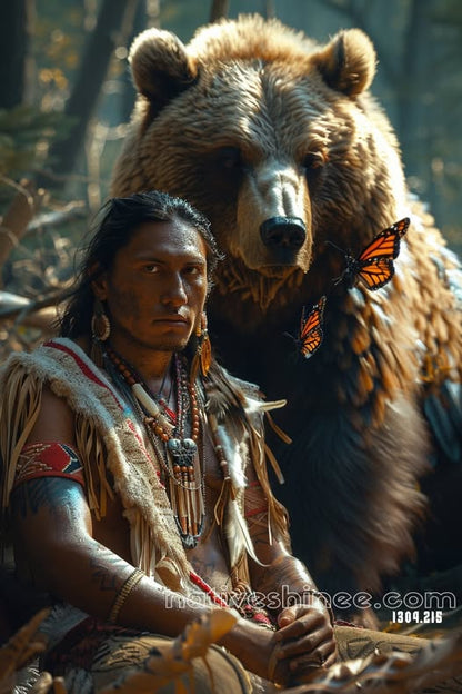 Spirit of the Bear Guardian Canvas