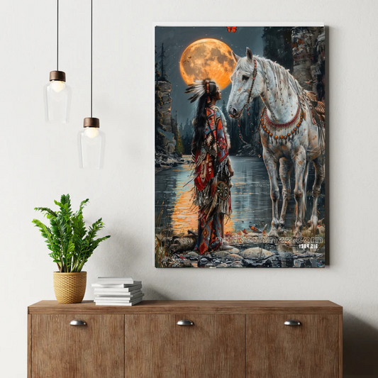 Spirit of the Morning Raven Canvas
