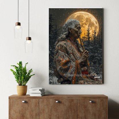 Luna's Twilight Lament Canvas