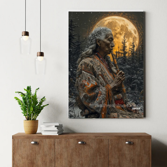 Luna's Twilight Lament Canvas