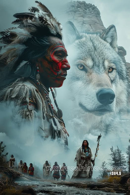 The Call of the Wolf Spirit Canvas