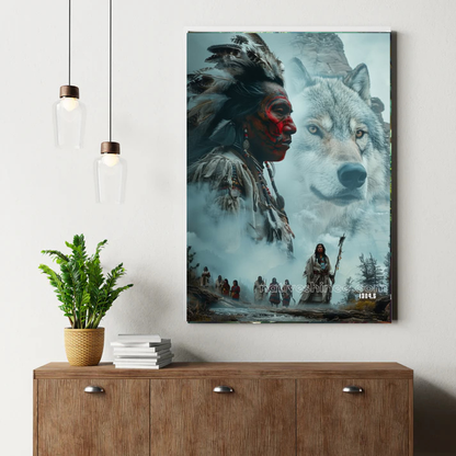 The Call of the Wolf Spirit Canvas