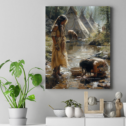 Reflections of Heritage Native American Canvas