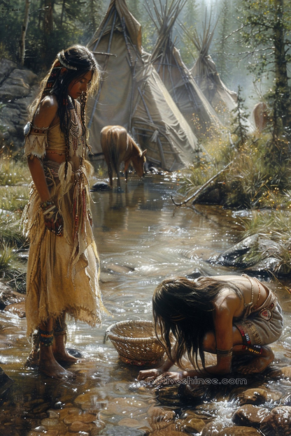 Reflections of Heritage Native American Canvas