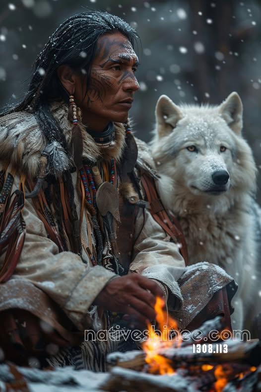 Wolf and Flame Canvas