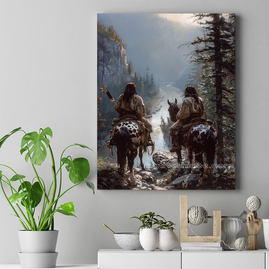 Where the Waters Flow Free Native American Canvas