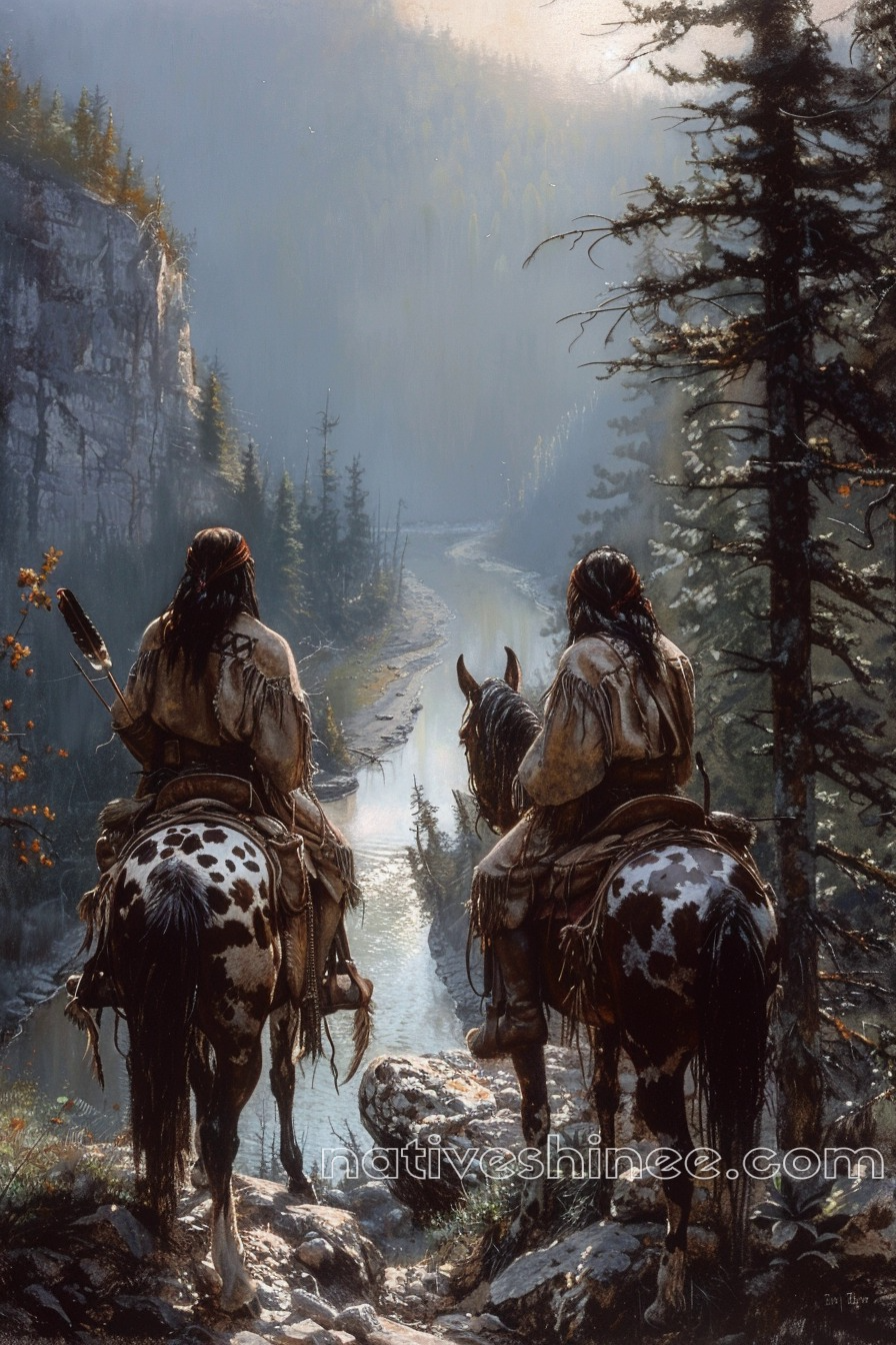 Where the Waters Flow Free Native American Canvas