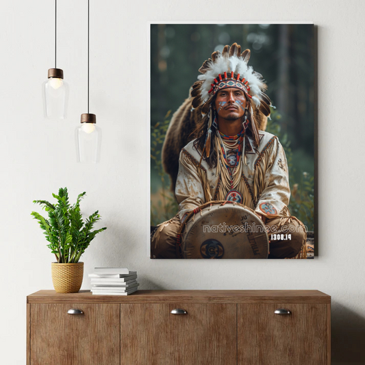 Drummer of the Forest Canvas