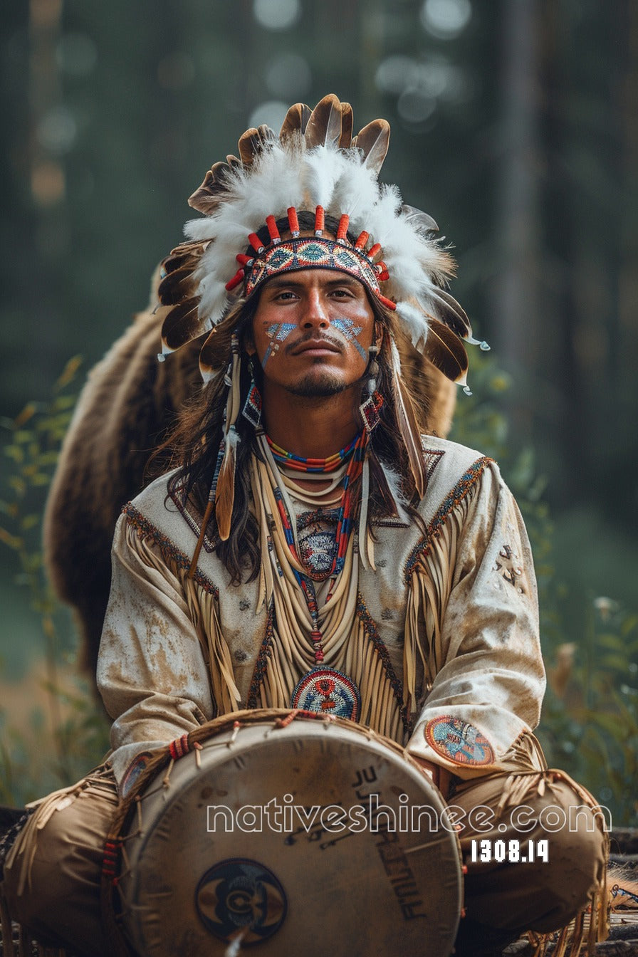 Drummer of the Forest Canvas