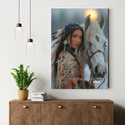 Sacred Lotus Meditation Canvas