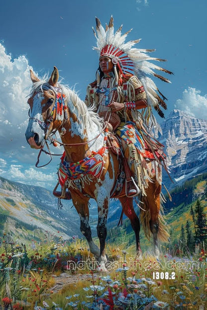 Warrior of the Peaks Canvas