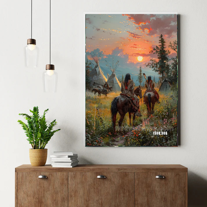 Return at Sunset Canvas