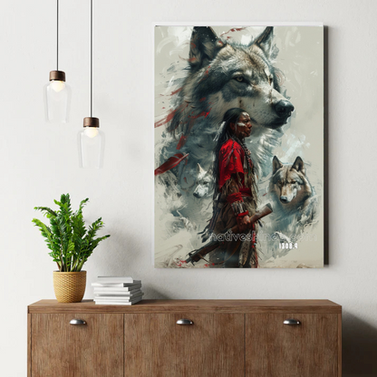 Warrior of the Pack Canvas