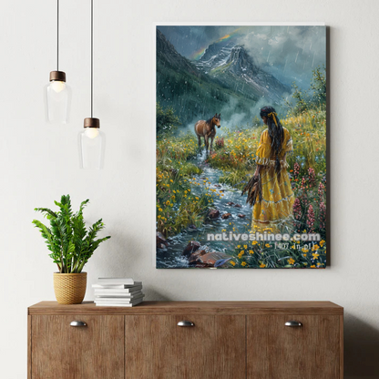 Sunlit Plains Gathering Canvas
