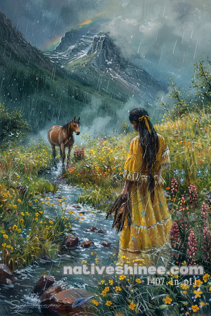 Sunlit Plains Gathering Canvas