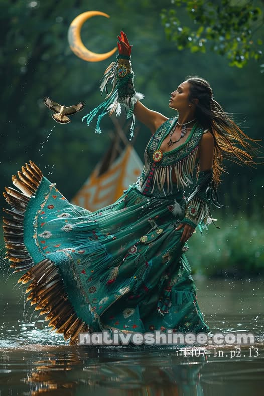 Moonlit Dance of the Spirit Canvas