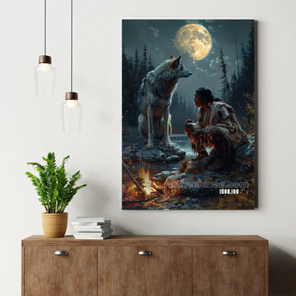 Moonlit Bond Canvas