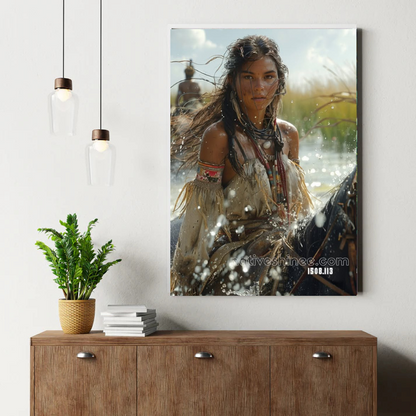 Prayer of the Twilight Elk Canvas