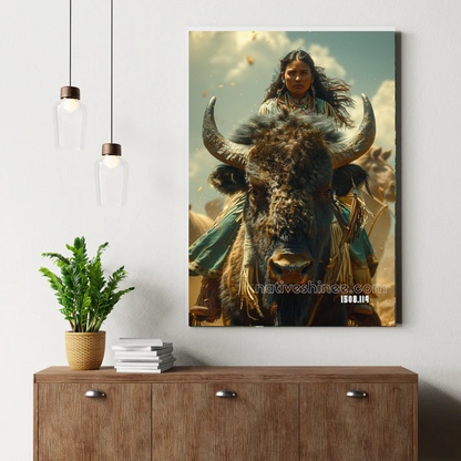 Song of the Sunlit Falcon Canvas