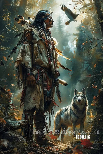 Song of the Midnight Wolf Canvas