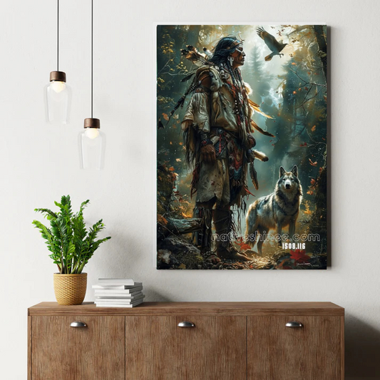 Song of the Midnight Wolf Canvas