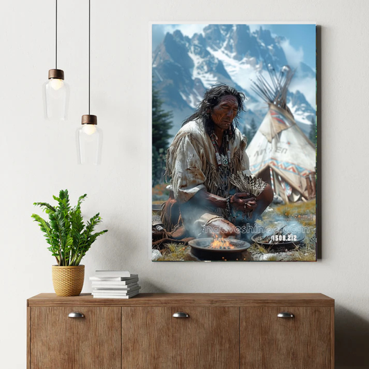 The Sacred Smoke Canvas