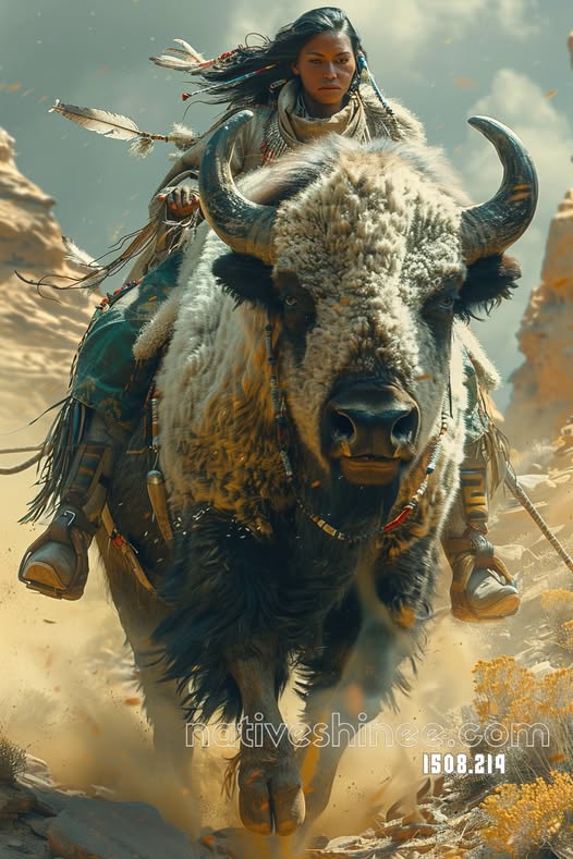 Rider of the Bison Canvas