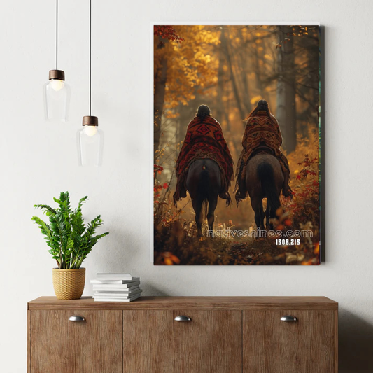 Riders of the Golden Path Canvas