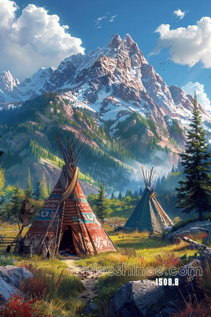 Mountain Encampment Canvas