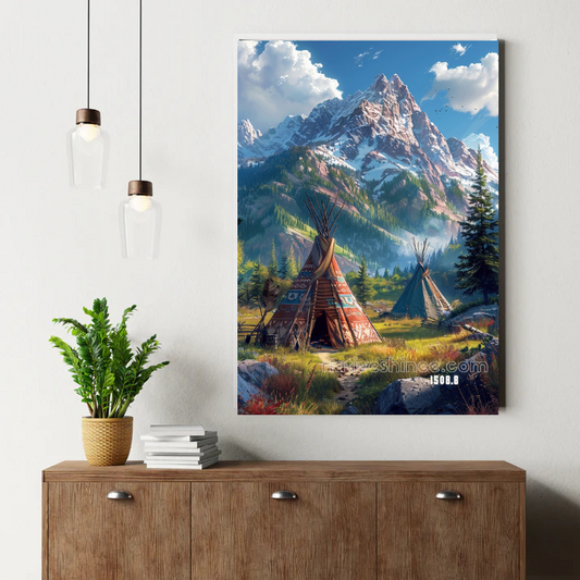 Mountain Encampment Canvas