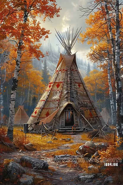 Autumn’s Sacred Shelter Canvas