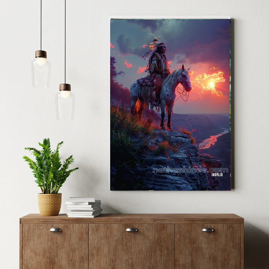 Rider of the Setting Sun Canvas